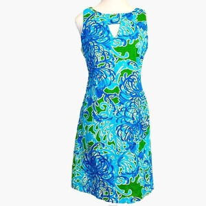 Just…Taylor Blue & Green‎ Sheath Sleeveless Dress